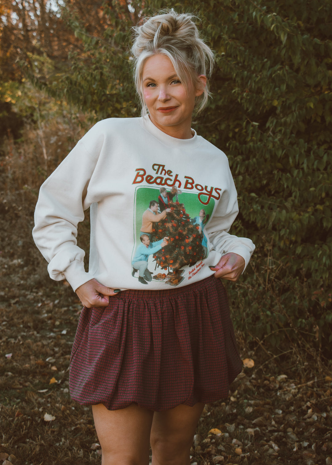 Rustic Noel Bubble Skirt