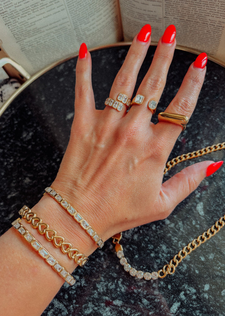 Gloria Emerald CZ Bracelet