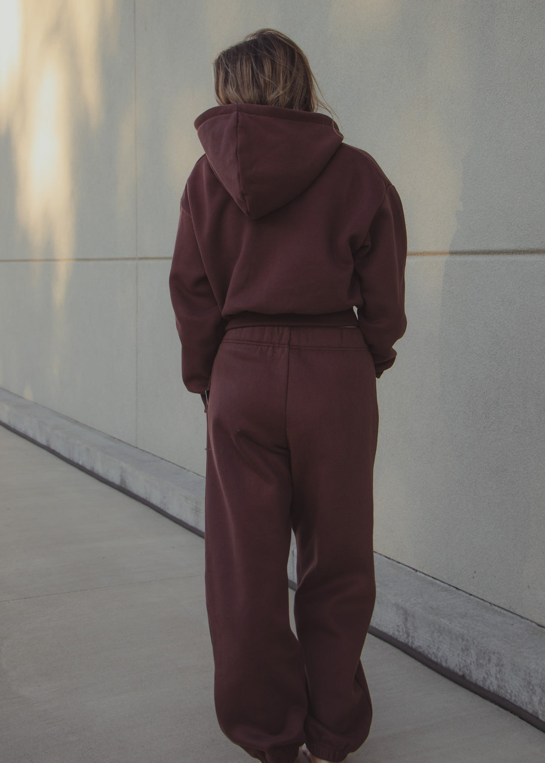 Chocolate Cropped Zip-Up