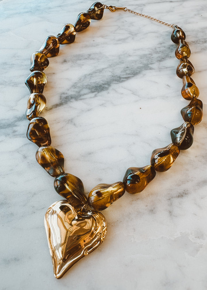 Wild Honey Heart Necklace