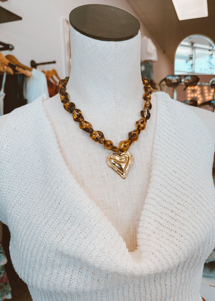 Wild Honey Heart Necklace