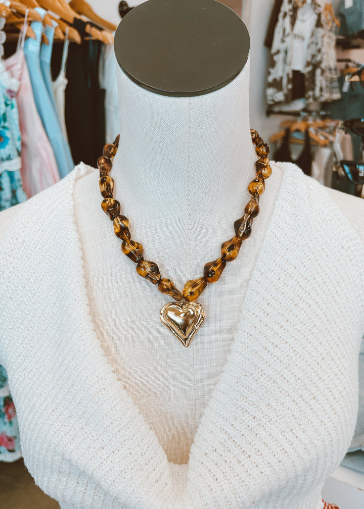 Wild Honey Heart Necklace
