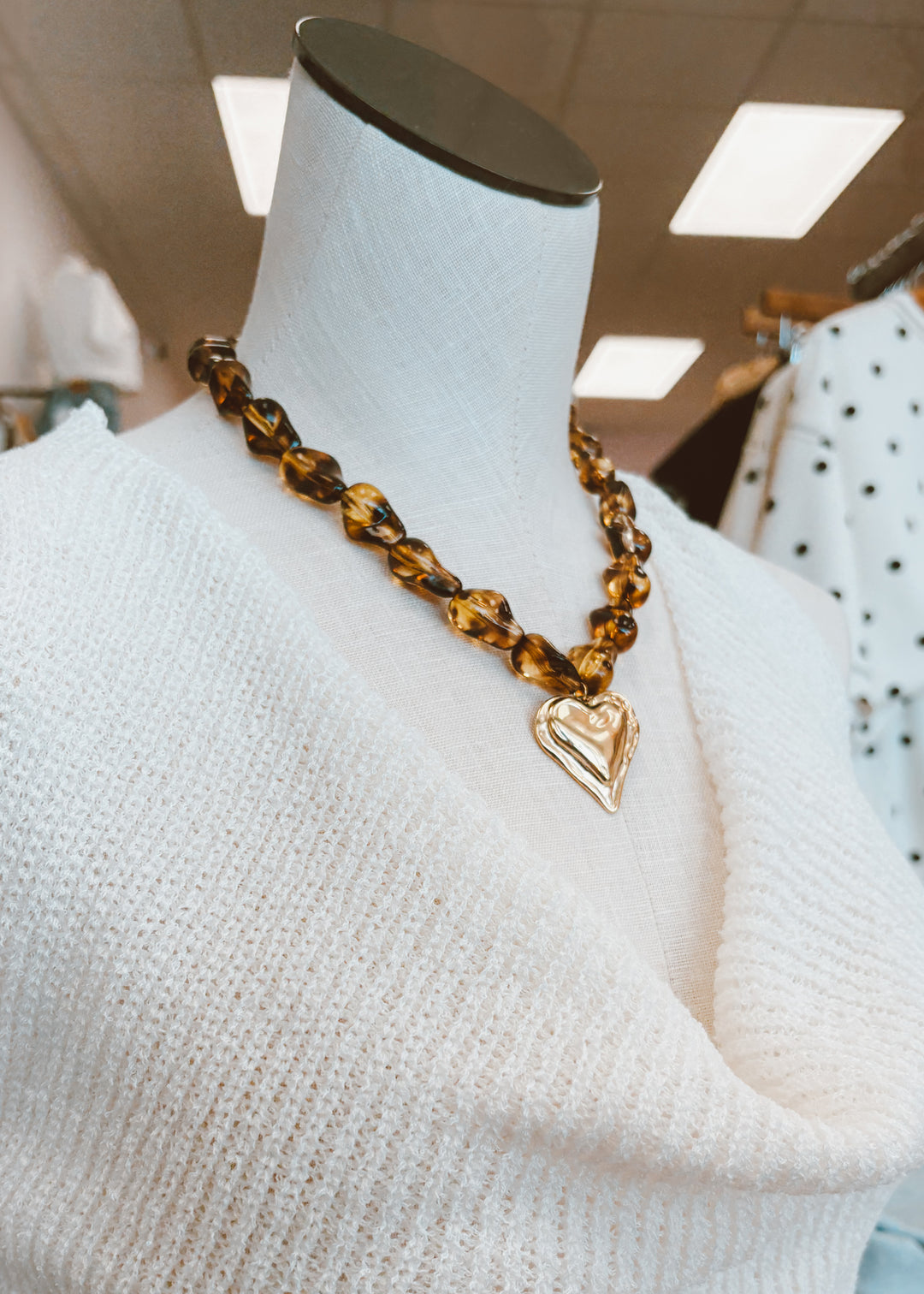 Wild Honey Heart Necklace