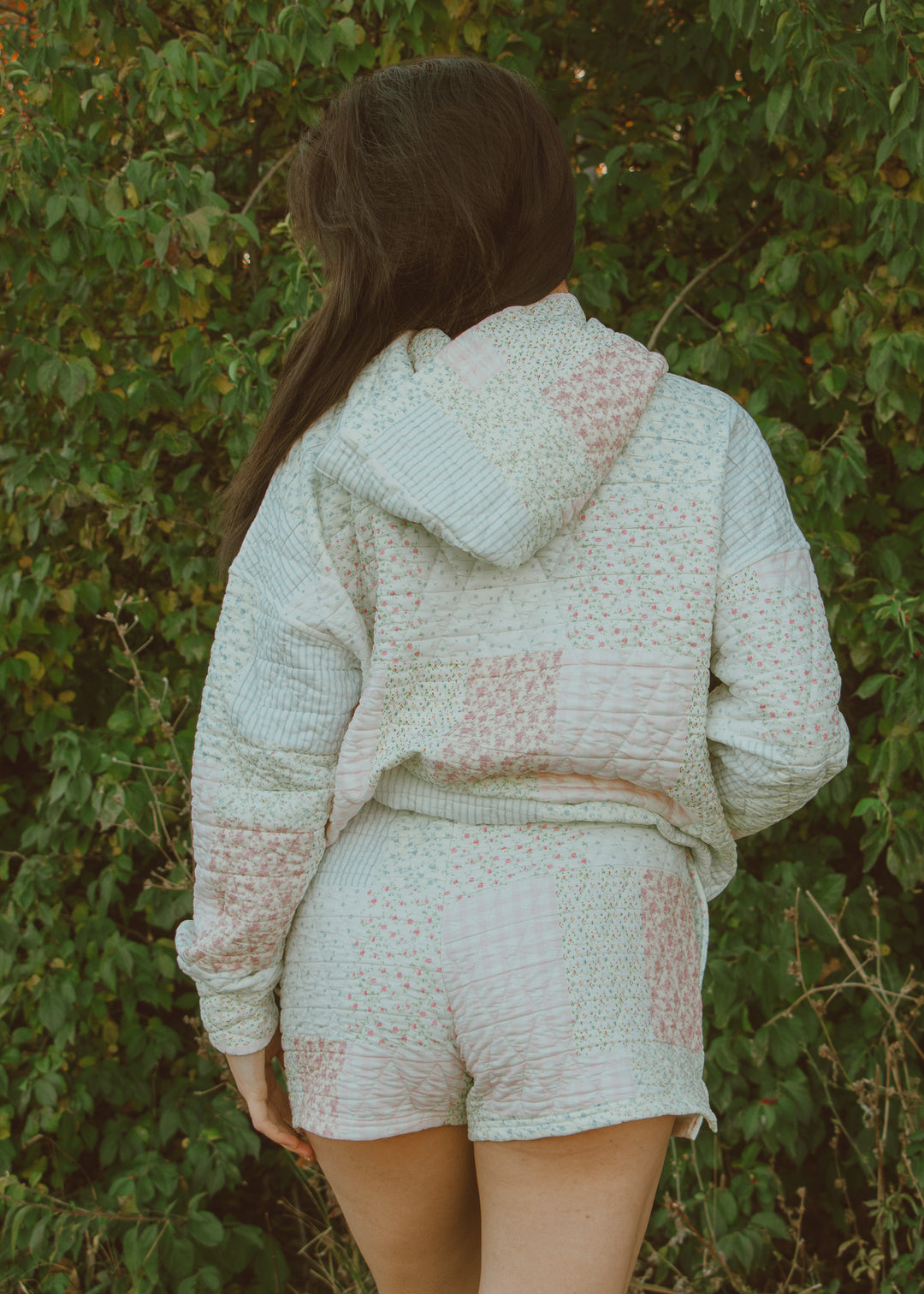 Cottage Core Quilted Hoodie