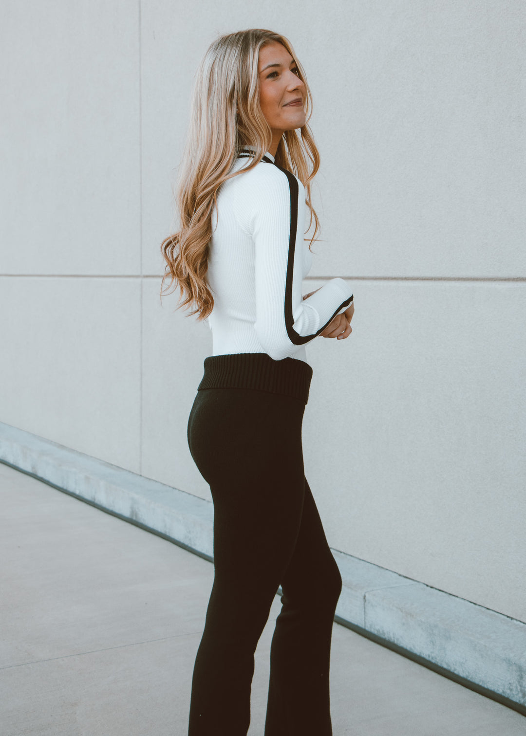 Winter Chic Ribbed Bodysuit