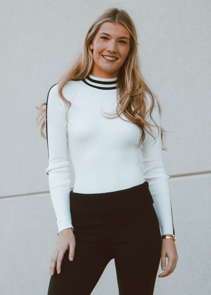 Winter Chic Ribbed Bodysuit