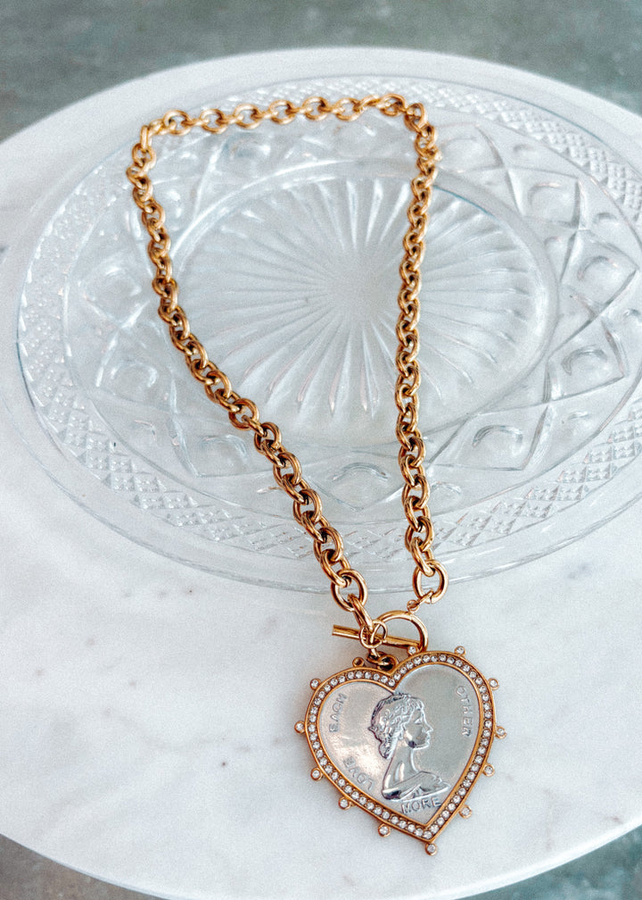 Love Each Other Coin Necklace