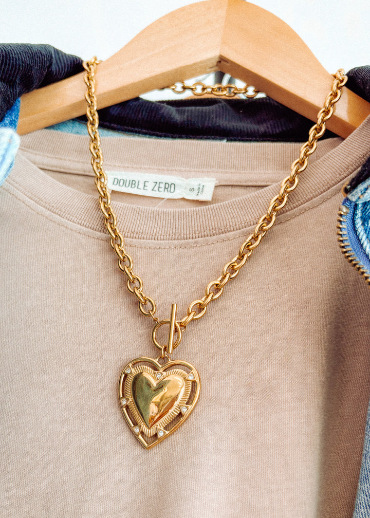 Forever Yours Gold Heart Necklace