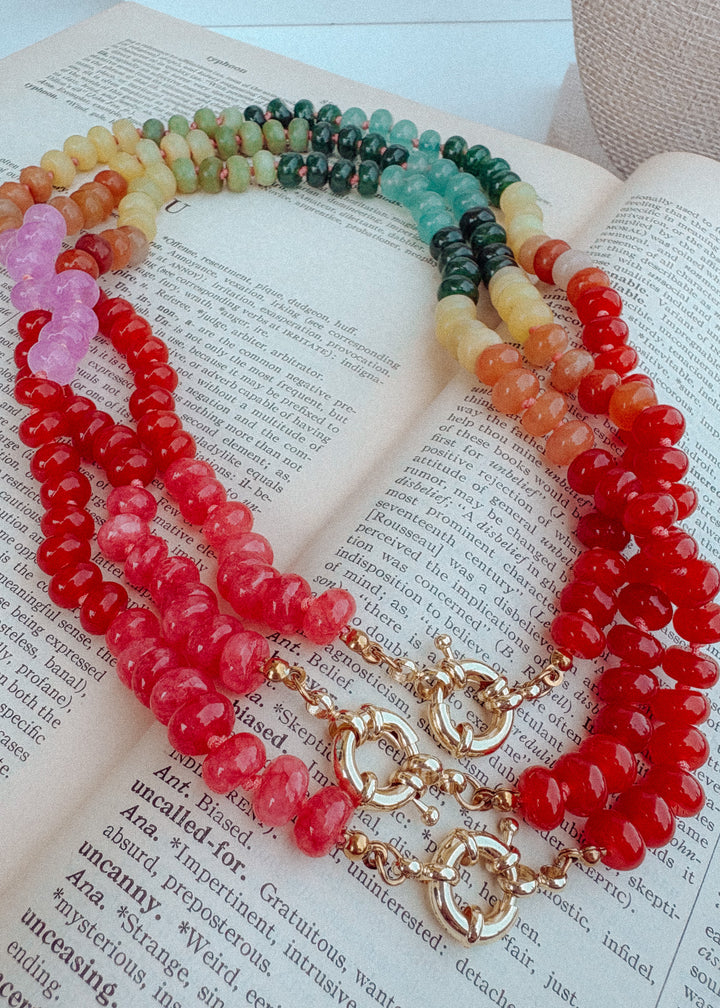 Autumn Spring Ring Necklace