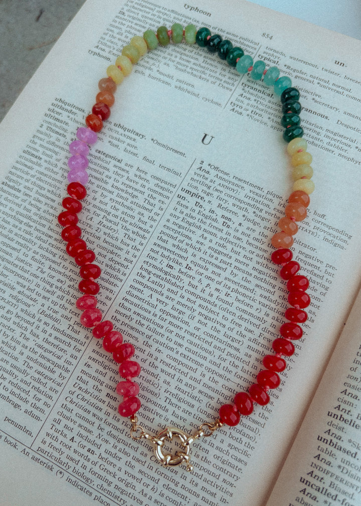 Autumn Spring Ring Necklace
