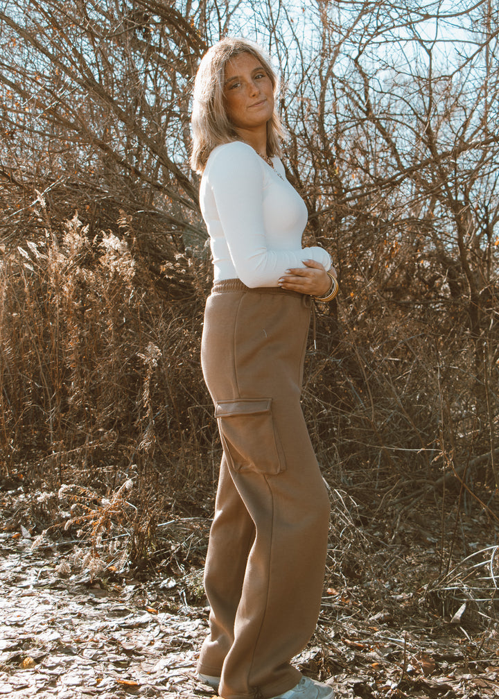 Cream Ribbed Bodysuit