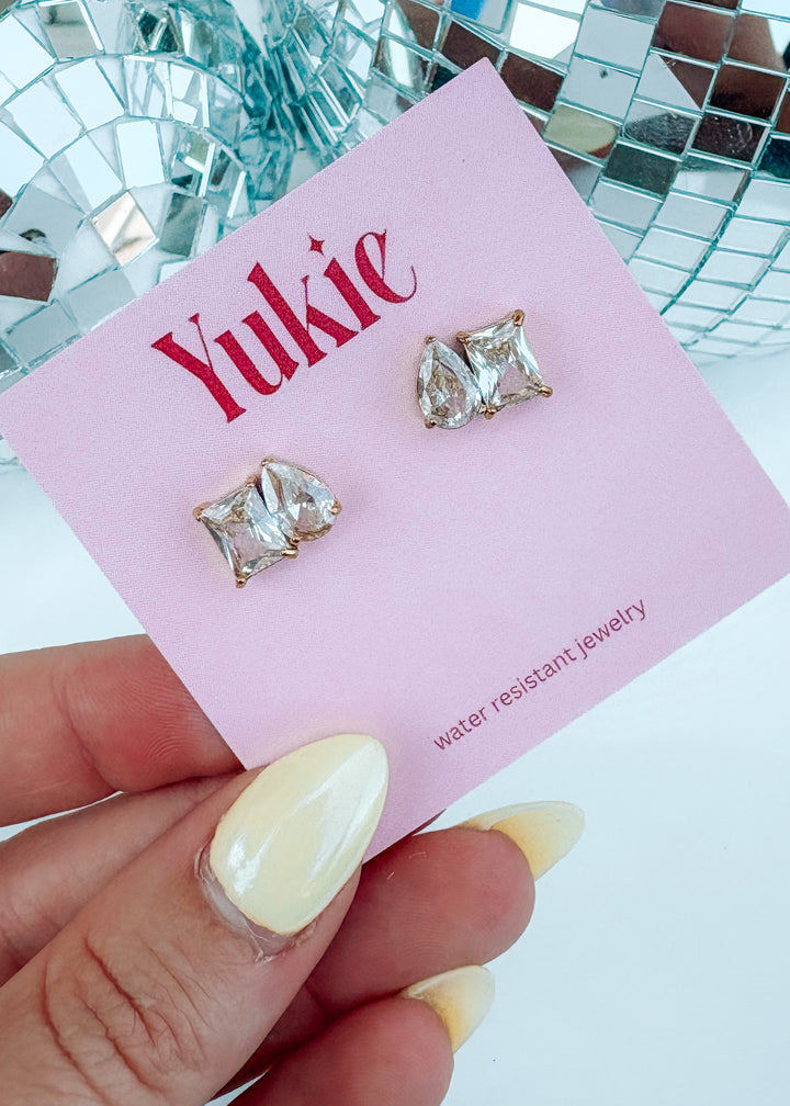 Two Stone Stud Earring