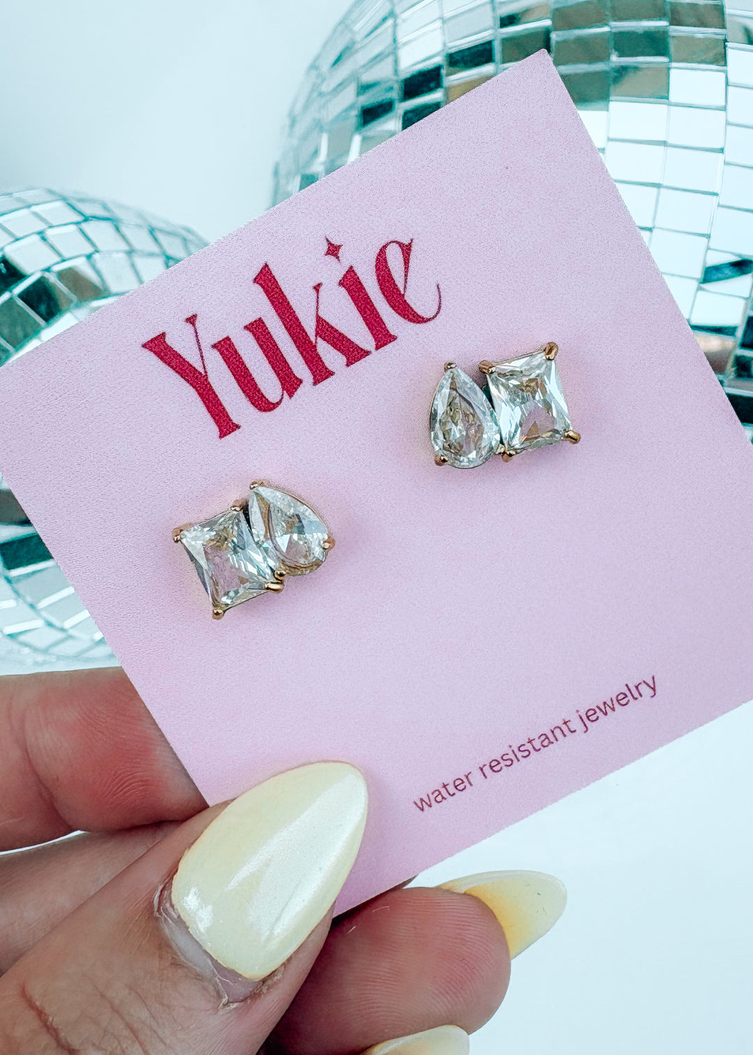 Two Stone Stud Earring