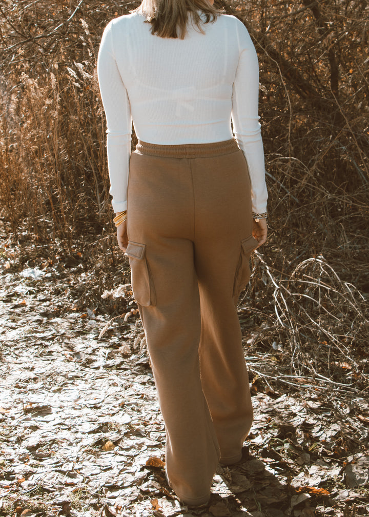 Cream Ribbed Bodysuit