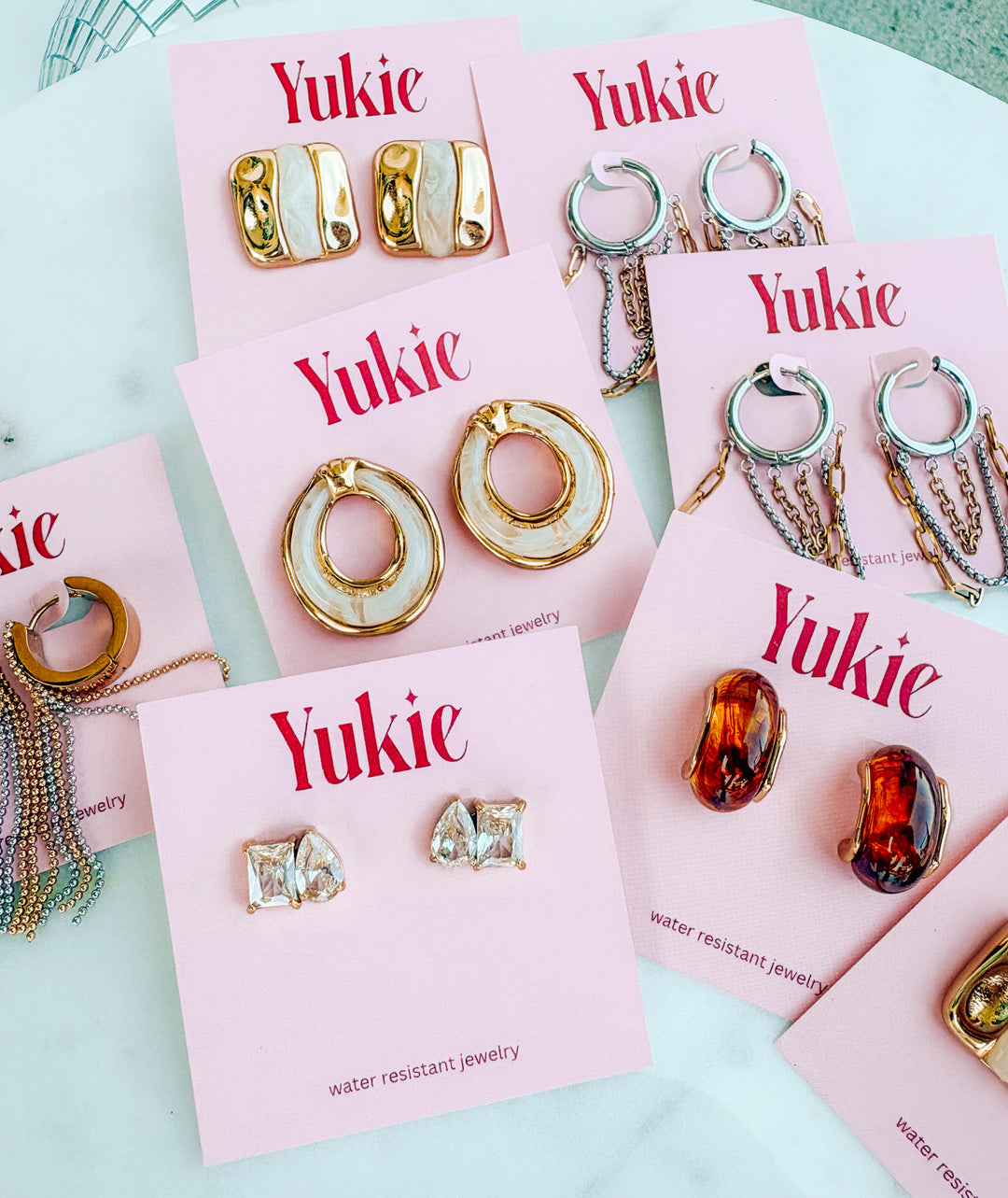 Two Stone Stud Earring