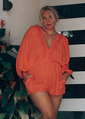 Sunkissed Orange Romper