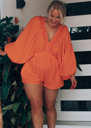 Sunkissed Orange Romper