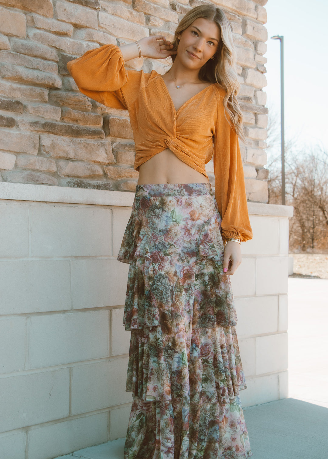 Full Blossom Maxi Skirt