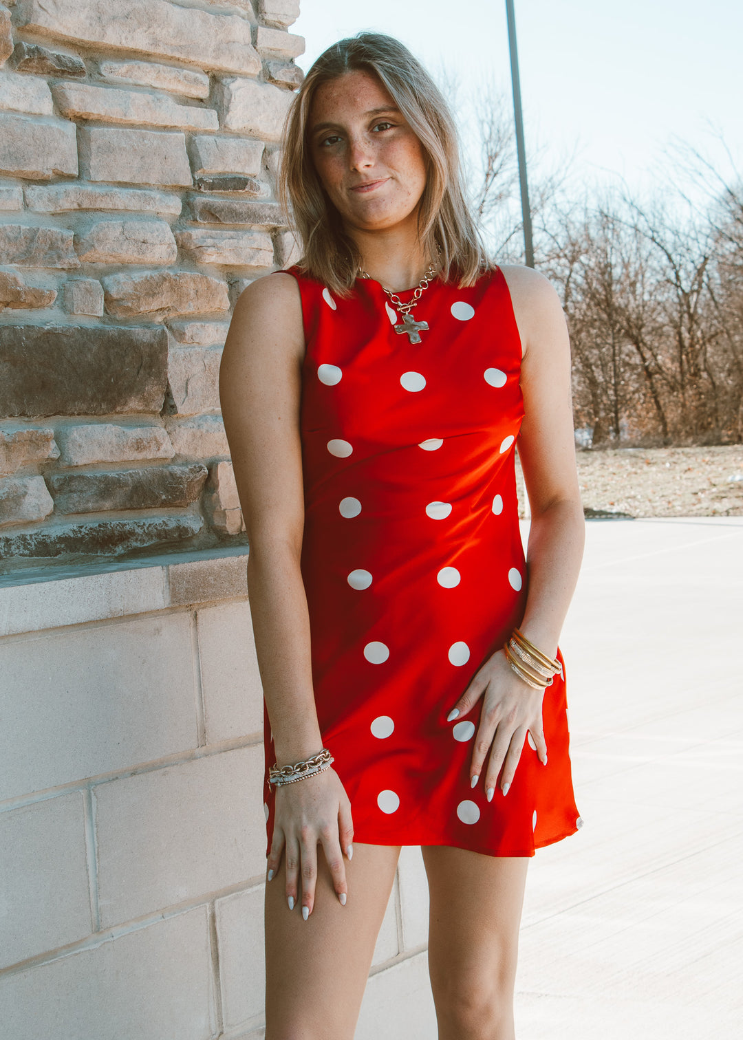 Cherry Polka Dot Dress