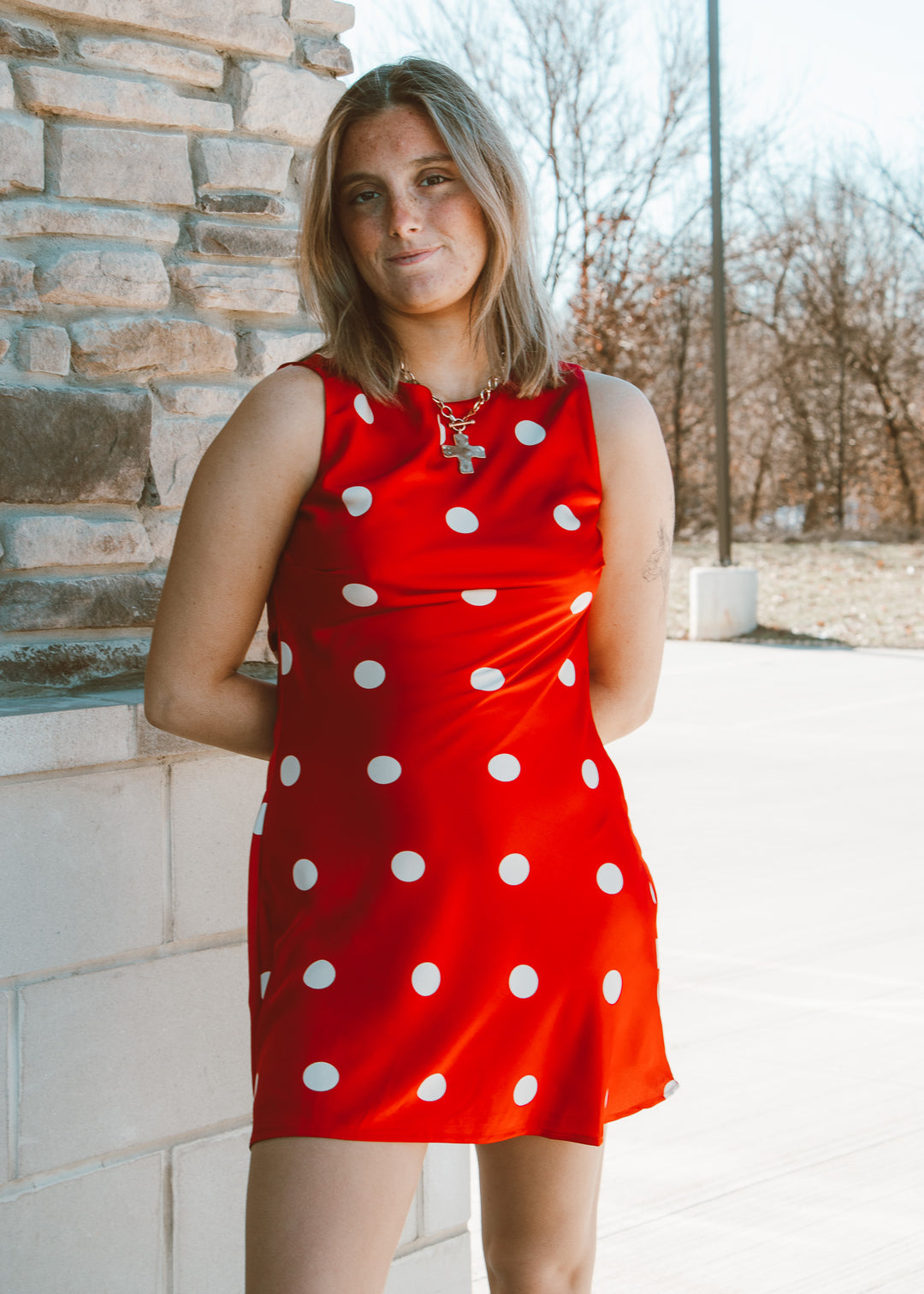 Cherry Polka Dot Dress