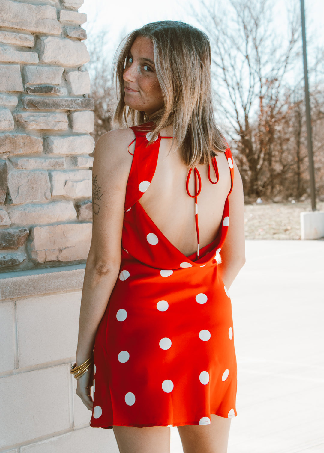 Cherry Polka Dot Dress
