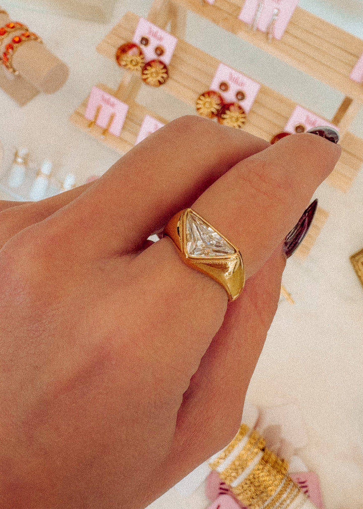 Triangle Gold Ring