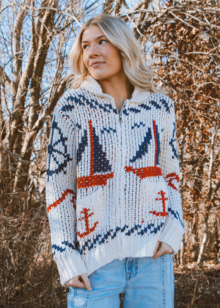 Seaside Sweater Zip-up