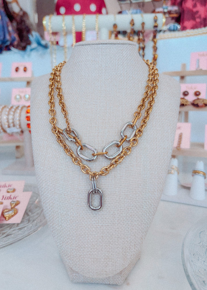 Wesley Two Tone Necklace