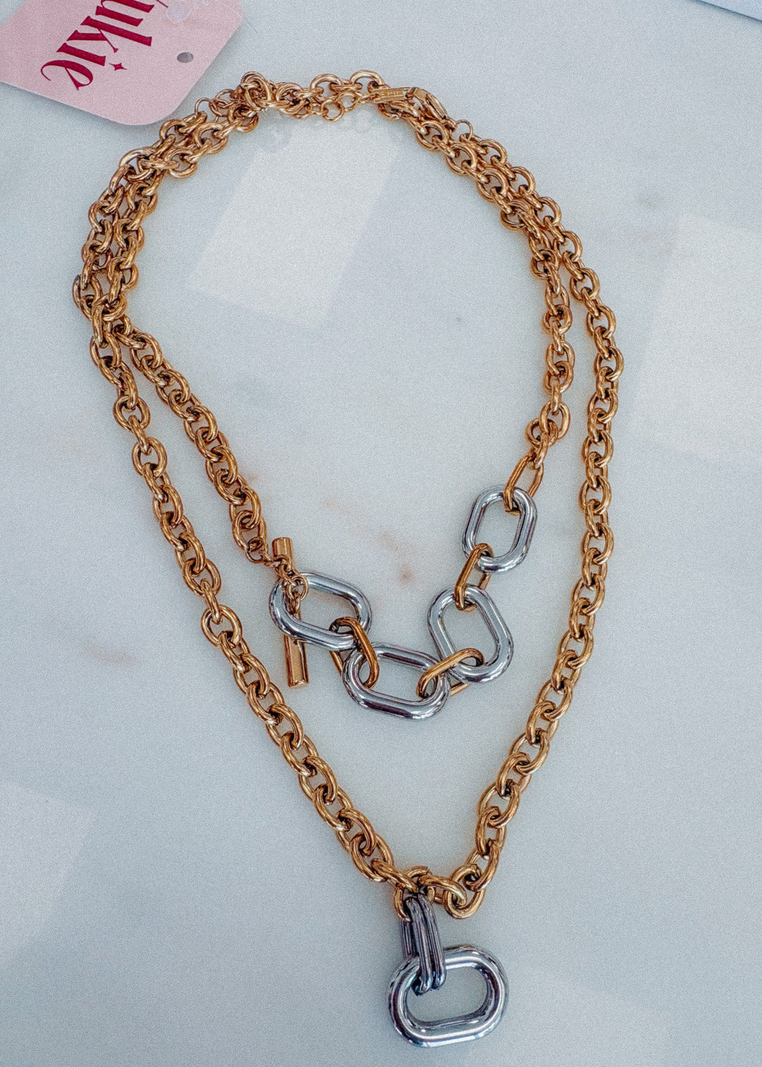 Wesley Two Tone Necklace