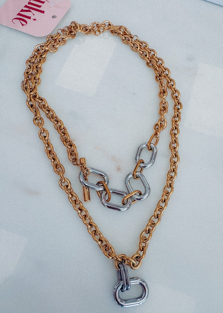 Wesley Two Tone Necklace
