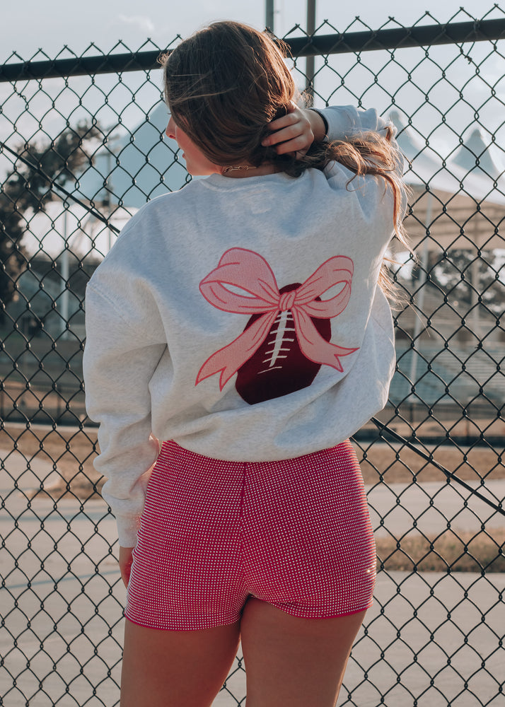 gameday hoodie, sparkle shorts