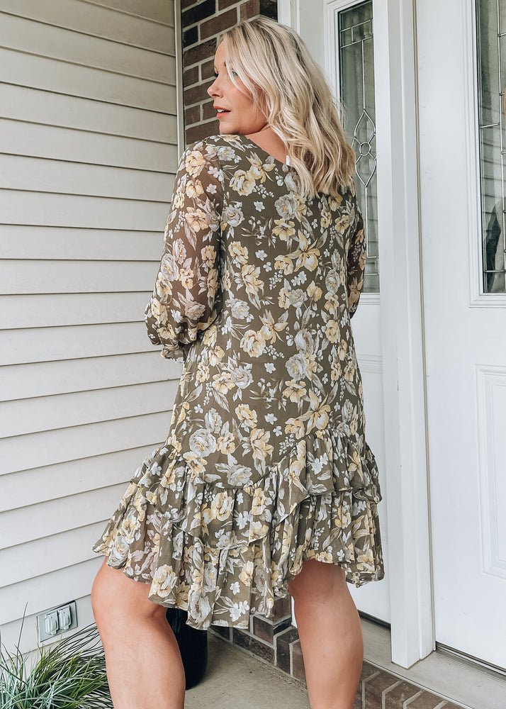 long sleeve flower outfit