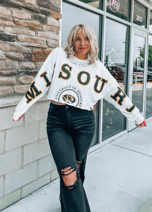 Mizzou Cropped Crewneck