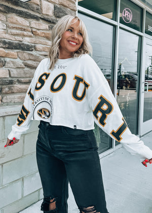 Mizzou Cropped Crewneck