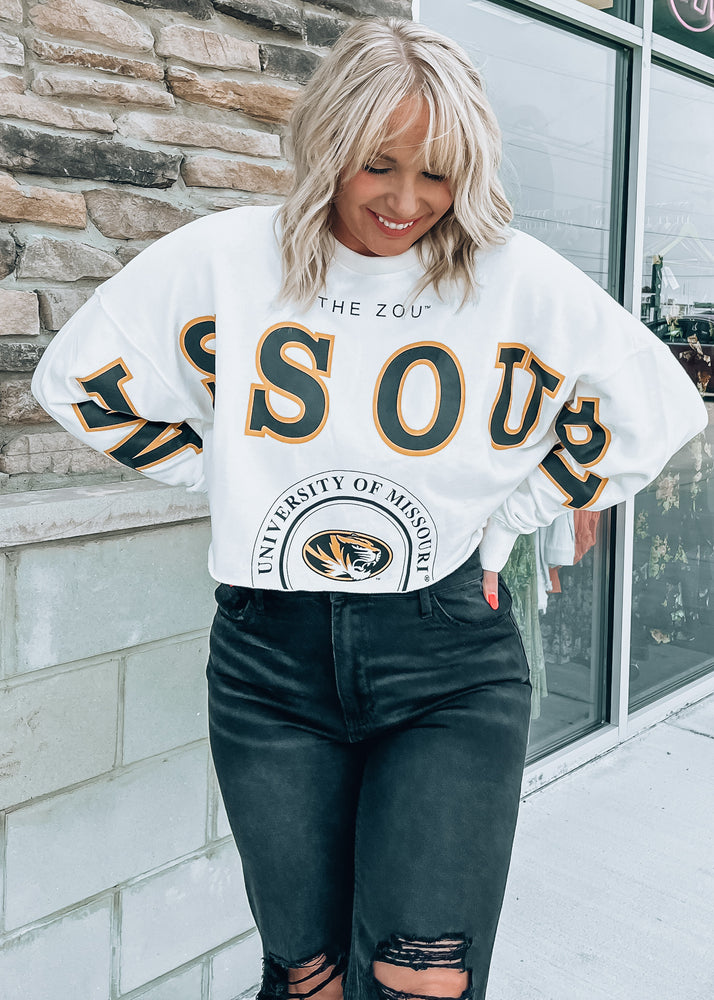 Mizzou Cropped Crewneck