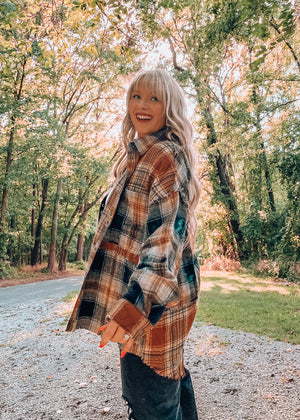 Autumn Cutie Black Flannel Jacket