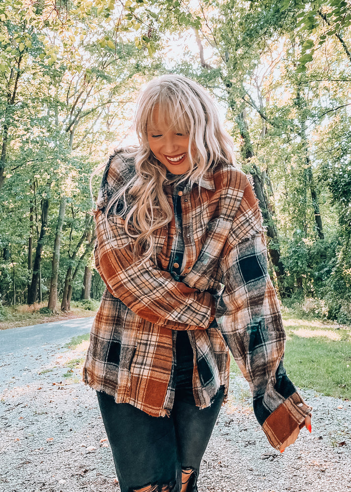 Autumn Cutie Black Flannel Jacket