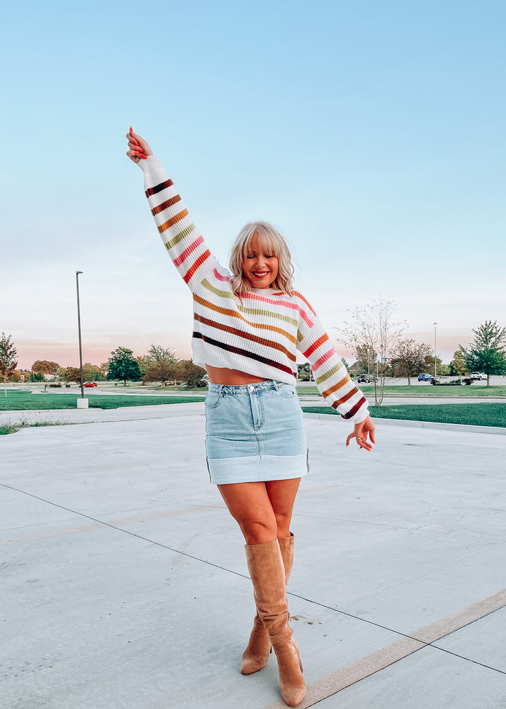 Too Sweet Multi Crop Sweater