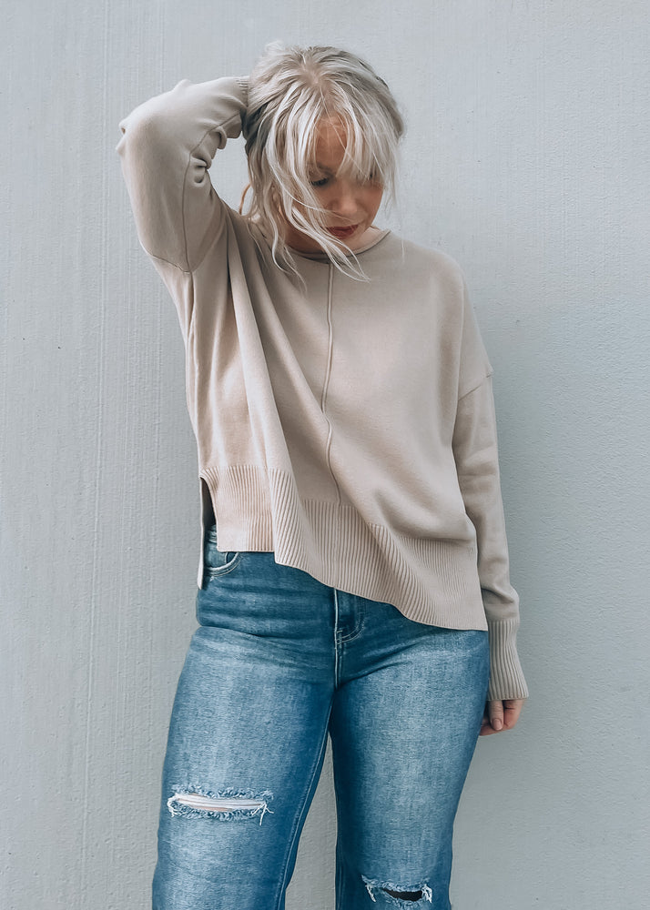 Home on the Range Taupe Sweater