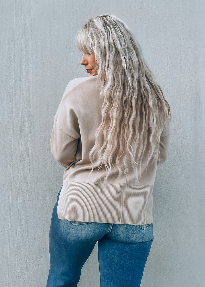 Home on the Range Taupe Sweater