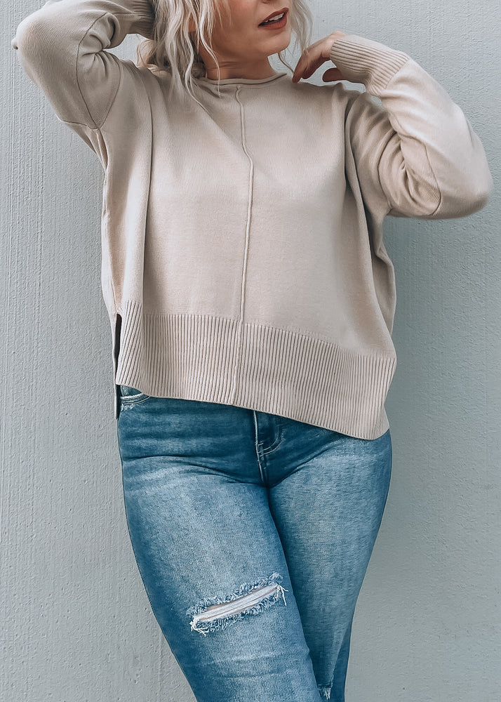 Home on the Range Taupe Sweater