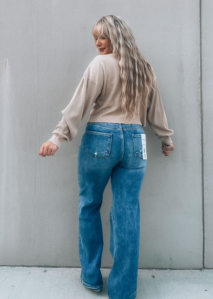 Kyle High Rise Wide Leg Denim