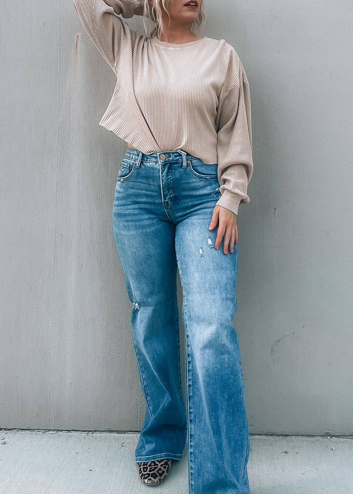 Kyle High Rise Wide Leg Denim