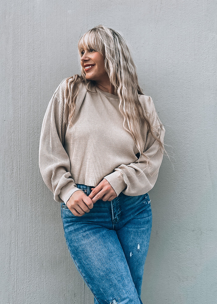 Bestie Taupe Long Sleeve Thermal