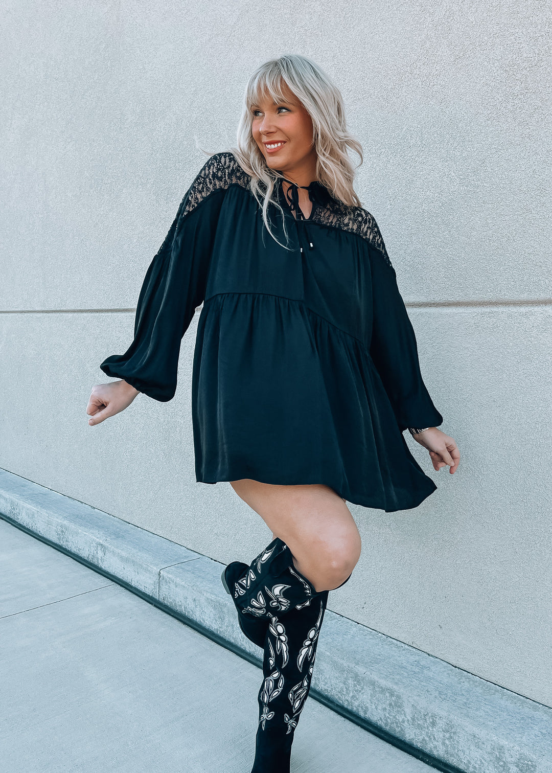 Black mini dress 