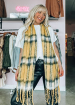 Yellow Plaid Scarf