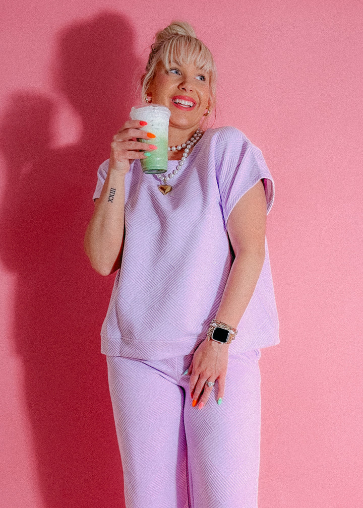 Jet Setter Lavender Top