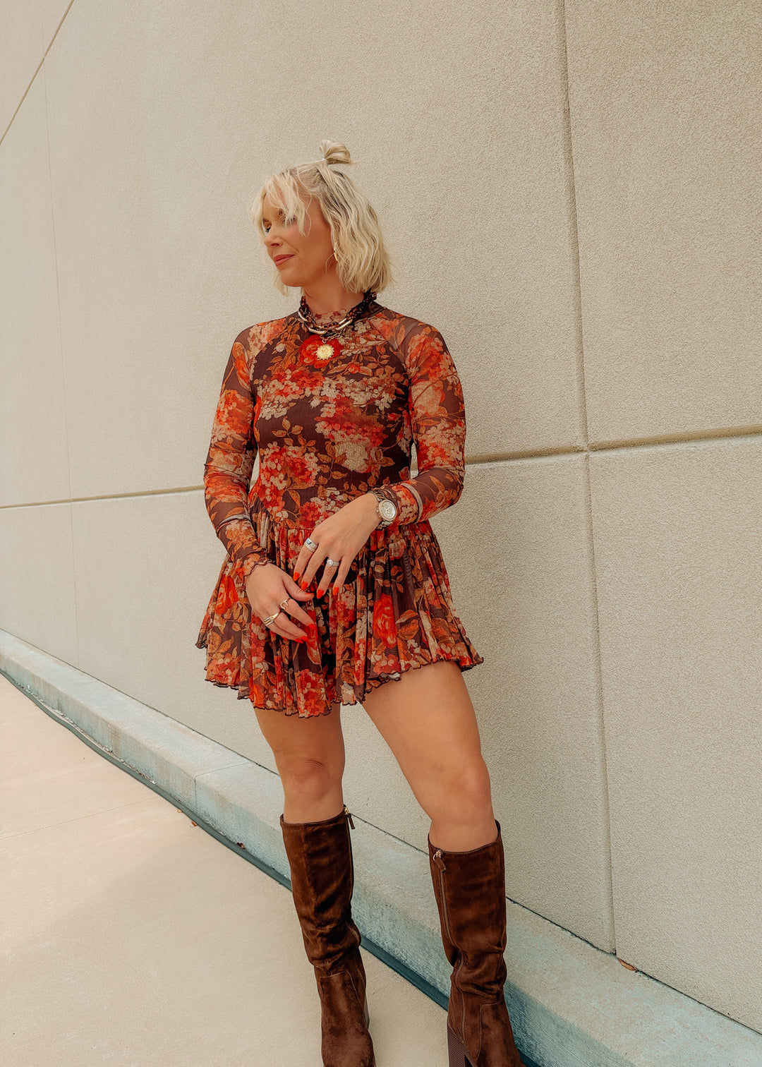 Falling For You Floral Romper
