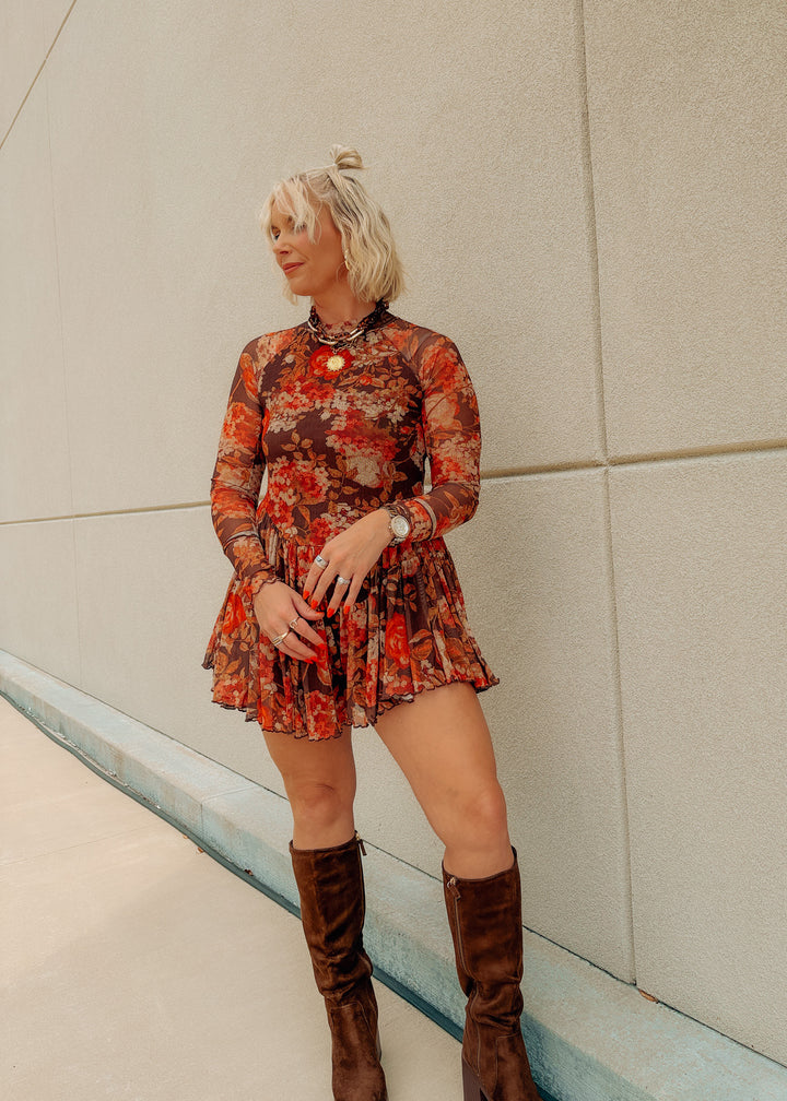 Falling For You Floral Romper