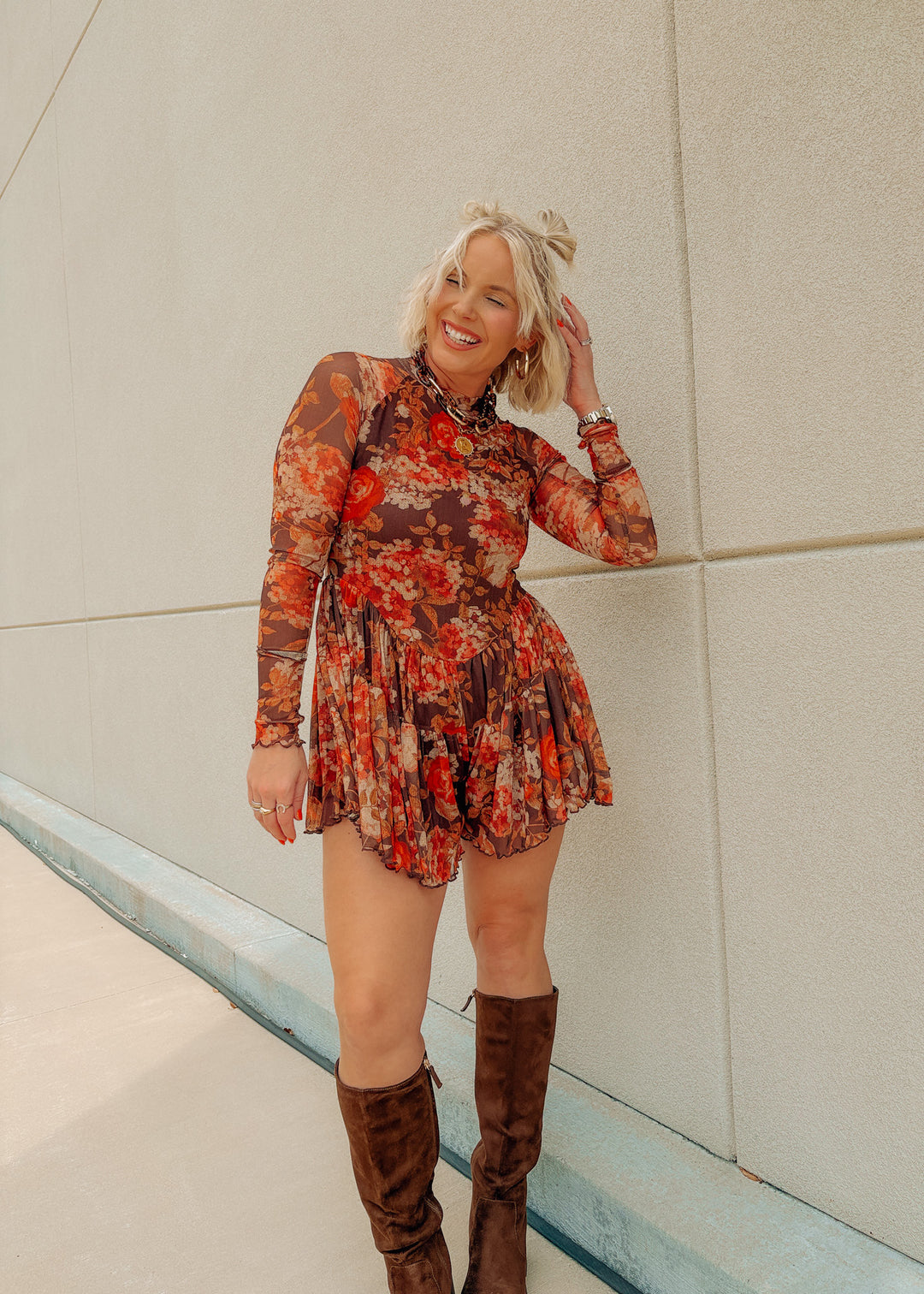 Falling For You Floral Romper